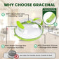 Cover Microwave 10 Inch Clear Splatter Cover With Steamer