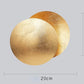 Wall2026 Edition Sconce Light Round Eclipse Contemporary Wall Lamp Iron Construction Ambient Bedside Decor Fall