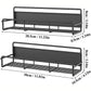 Magnetic Spice Rack Organizer - Household Organizers for Kitchen, Metal Fridge Shelf, 2-Piece Kit