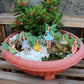 Fairy Garden Figurines 6pc Kit Pot Bonsai Micro Landscape Decor Fairy Tale World Scene Summer 2026 Gift