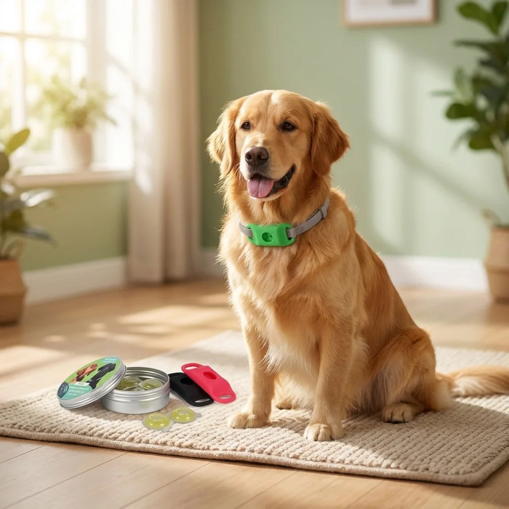 Organic Extract Pet Flea & Tick Repellent Collar Tag Dogs Cats All Seasons Safe Wearable