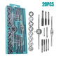 Tap And Die Kit 20Pcs M3-M12 Metric Thread Tools For DIY Metalworking Kit