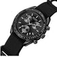 Quartz Chronograph Watch Blue Nylon Strap Water-Resistant