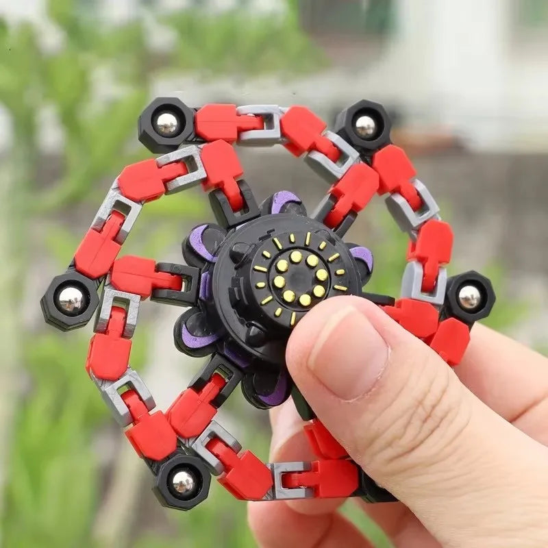 Fidget Deformed Spinner Chain Toy for Stress Relief Gift