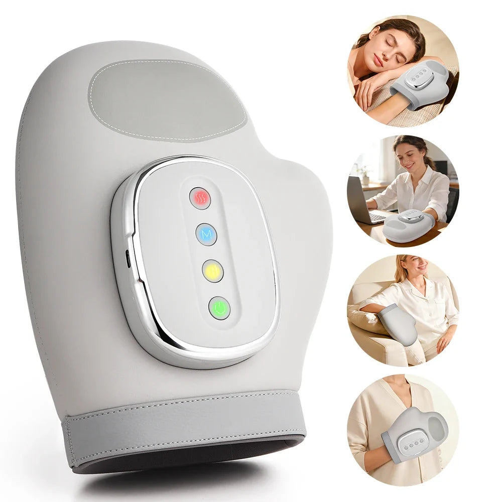 Finger Airbag Compress Thumb Acupoint Palm Kneading Glove 2026 – Motor-Driven Air Pressure Hand Massager