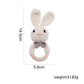 Crochet Baby Rattle Bunny Teether Newborn Sensory Toys