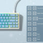 Mechanical Keyboard 68-Key Hall Effect RGB Wired Travel-Friendly