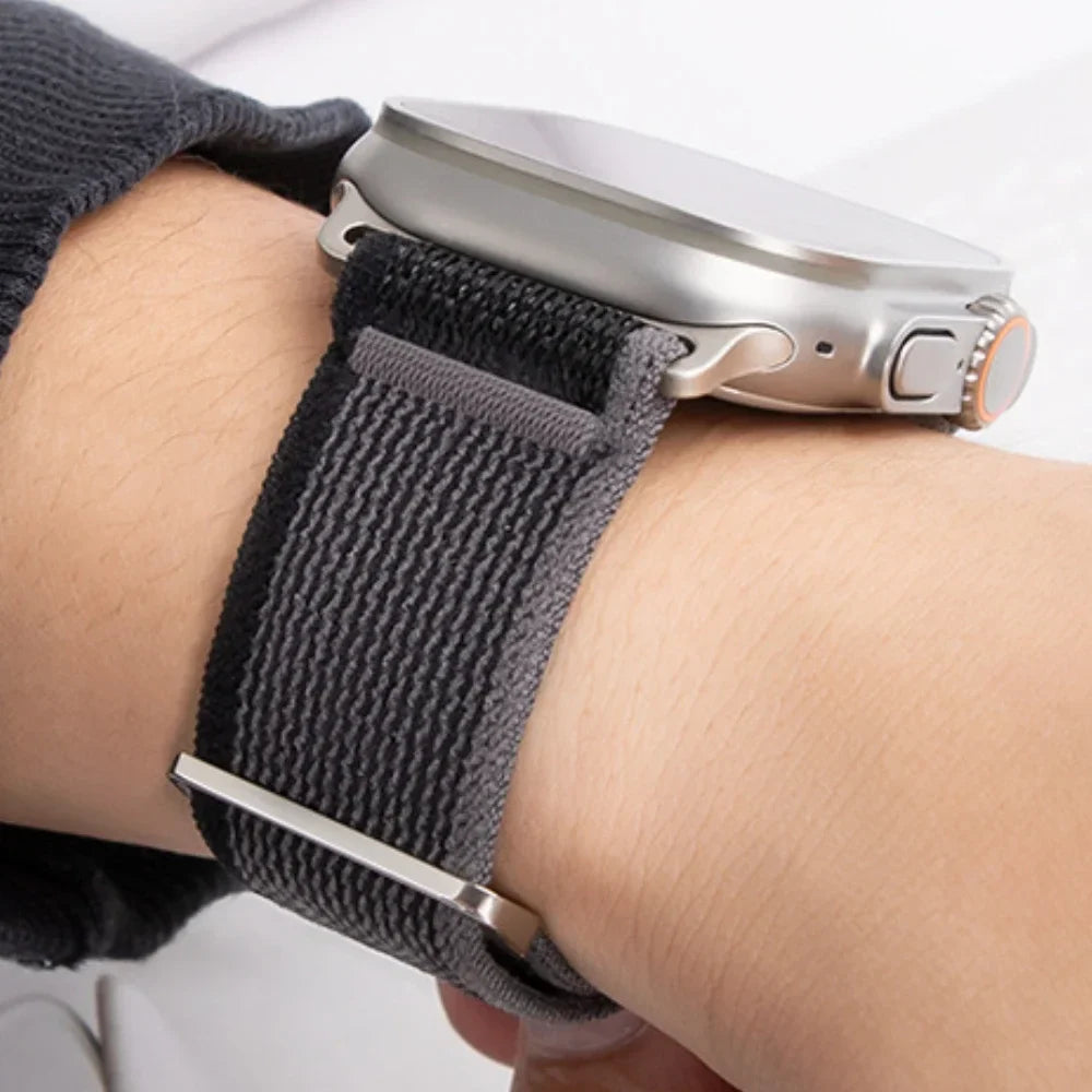 Trail Nylon Loop Apple Watch Band - Breathable Sport Strap for Ultra 3 2, Series 11 10 9 8 7 41-49mm