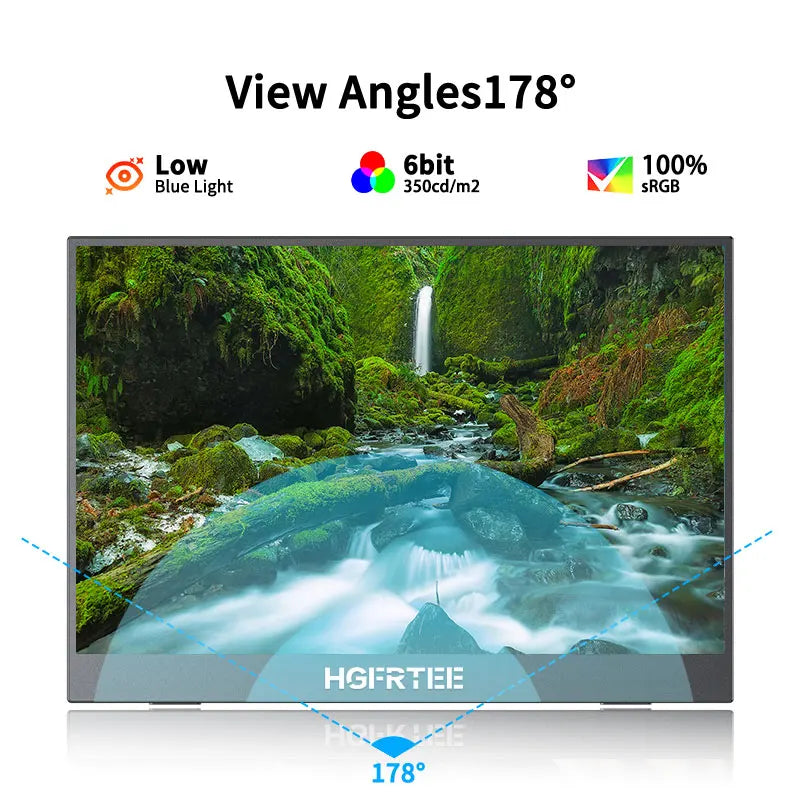 Travel-Friendly 14.1 Inch 1080P IPS Gaming Monitor With Stand