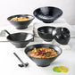 Bowl Ramen Black Plastic Japanese Style Noodle Bowl