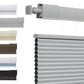 Drill No Honeycomb Blinds Cordless Thermal Insulated 1" Cell Fabric