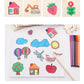 Wooden DIY Art Stencil Kit for Kids - Creative Painting & Drawing Tools, Educational Craft Supplies