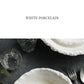 White Porcelain Rock Edge Soup Bowl Contemporary Tableware