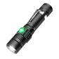 High Power LED Flashlights Zoomable Camping Torch with T6 LED, Water-Resistant, 4 Lighting Modes, USB Charger, Outdoor Emergency Light