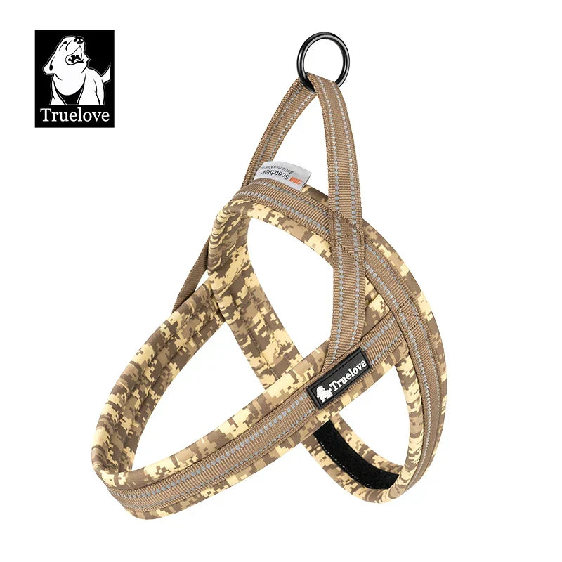 Dog Harness Floral Mesh Padded Vest Harness Fast Fit Flexible All Breeds Fall 2025 Cozy Walks