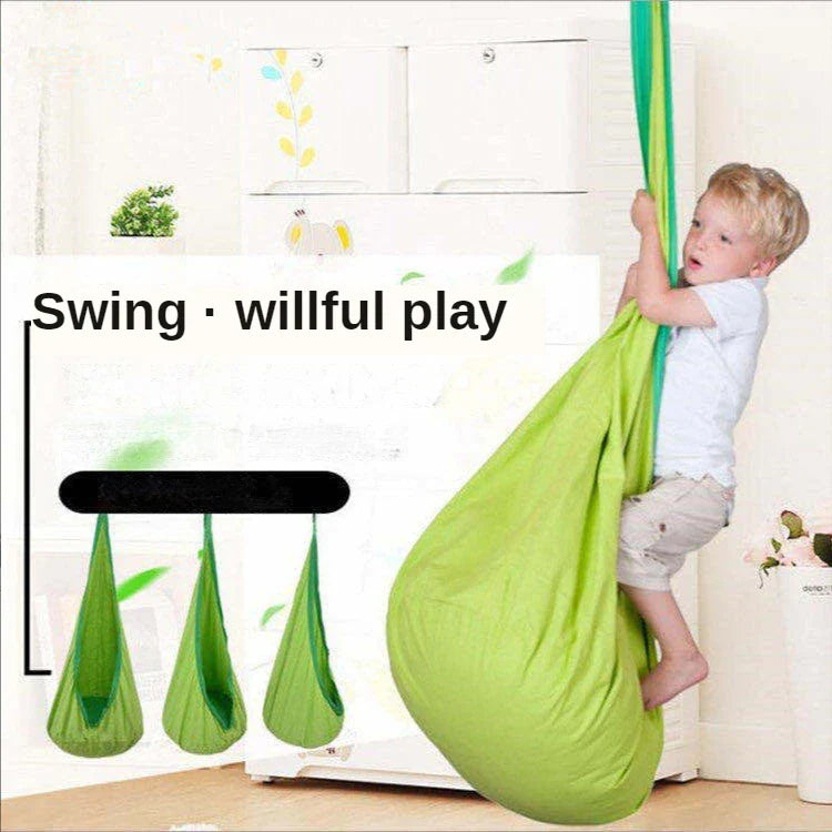 Kids Hanging Chair Parachute Cloth Swing Pod Travel-Friendly Indoor Courtyard Fall 2025 Cozy Inflatable Cushion