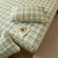 Protector Mattress Quilted Plaid Cover Breathable Antibacterial Bedding Fall 2025 Fresh Sleep