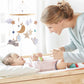 Rocket Wooden Crib Mobile Newborn Sensory Toys Soothing