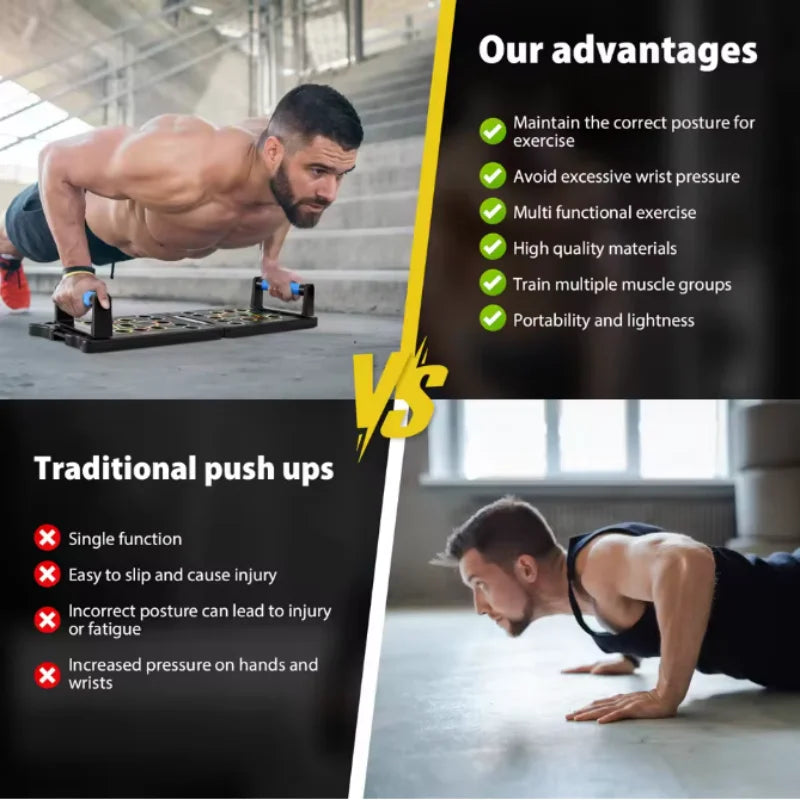 Push Up Board Foldable 28 Modes Household Workout Trainer