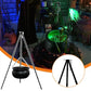 Cauldron Witches Large Tripod Cauldron With Green LED String Light Outdoor Halloween 2025 Spooky Party Decor