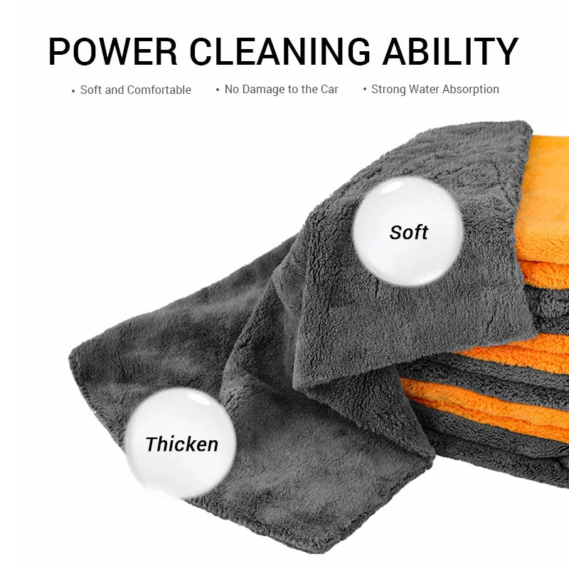 Microfiber Towels For Car Detailing, Thick 600GSM Drying Cloths, Ultra Absorbent Auto Maintenance Essential, Fall 2025 Trend