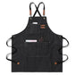 Canvas Apron Flexible Crossback Work Apron For Kitchen Chef Restaurant Cafe Fall 2025 Sturdy Pockets