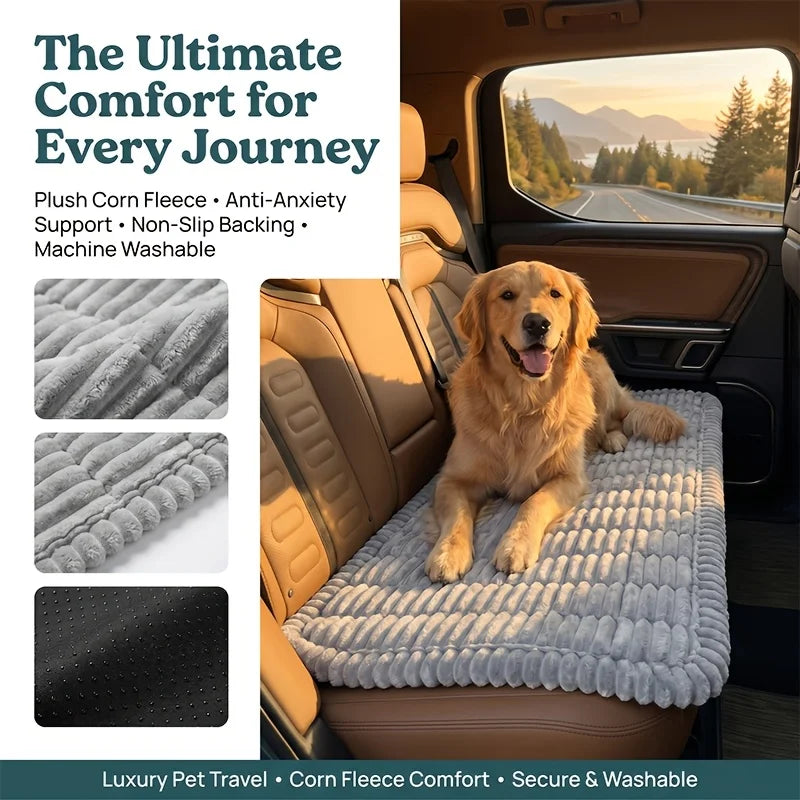 Dog Car Seat Cover Polyester Sturdy Car Seat Protector Pad - Anti Dirty, Simple Install, Fall 2026 Travel Essential