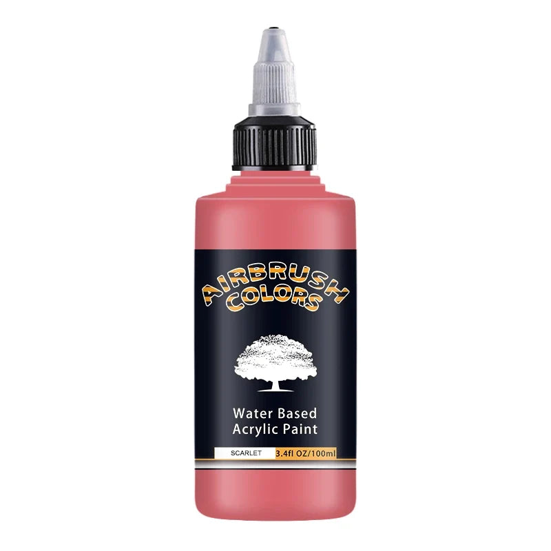 Airbrush2026 Edition Acrylic Paint Matte Inks Water Based Simple to Clean 32 Color Kit 100ml Bottles For Model Hobby TikTok Viral Craft Trend