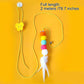 Cat Pet Toys Funny Stick Kitten Elastic Rope Dragonfly Feather Bell Swing