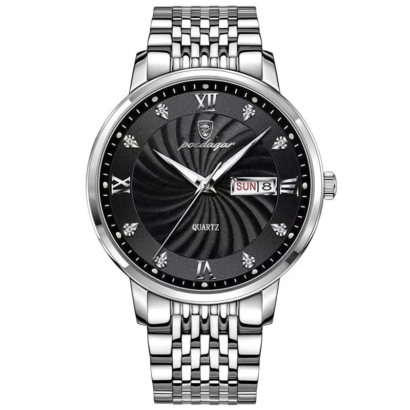 Wristwatch Quartz Stainless Steel Luminous Date Week