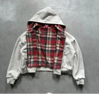 Cozy Oversized Women's Zip Hoodie - Boxy Cut, Cotton