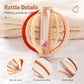 Rattle Baby Silicone Teether Wooden Newborn Sensory Toys