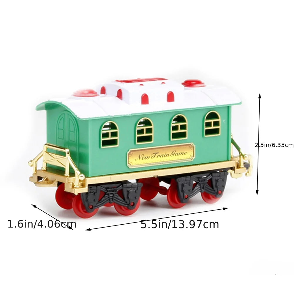 Christmas Train Kit with Sound & Light - Educational Toy for Kids, Festive Holiday Gift