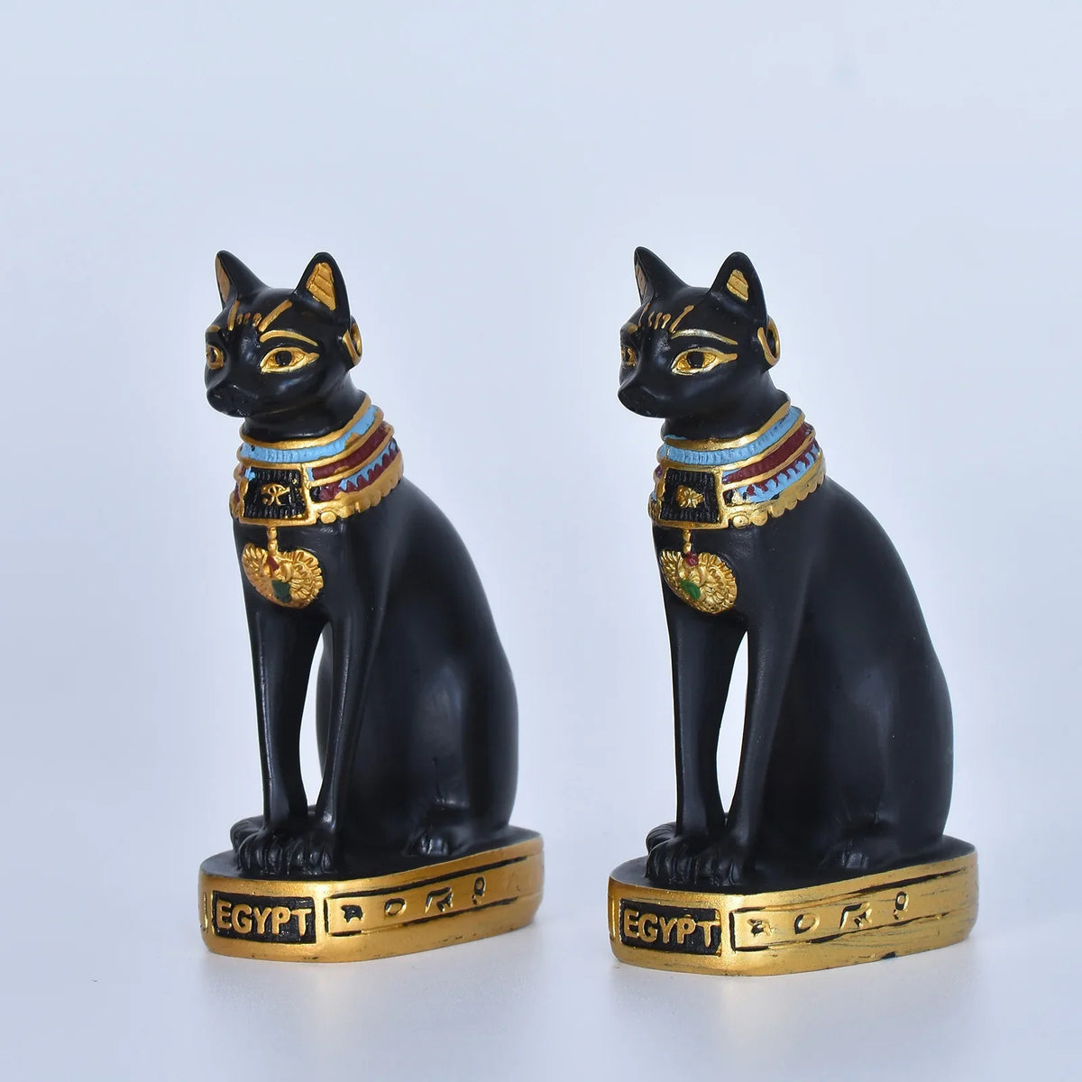 Cat Statue Mini Egyptian Cat Goddess Resin Decor For Household And Garden Retro Gift Idea