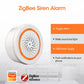 Tuya Zigbee Smart Siren Alarm with Strobe Alerts USB Power Supply for Household Security