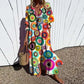 Variant image for Boho Floral Maxi Dress for Women, Elegant Deep V-Neck Long Dress with Flowy Silhouette, Lightweight Summer Style-31
