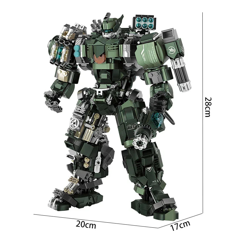 Mecha Building Kit Mech Warrior Battle Robots Kit Fall 2025 Gift for Kids and Adults Creative STEM Play