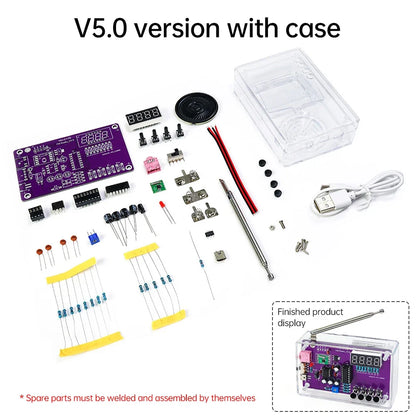 DIY FM Radio Kit 87-108MHz Flexible Frequency Soldering Practice Kit Back to School 2026 Gift