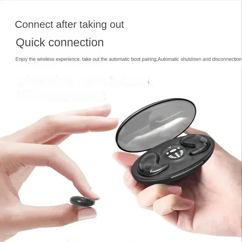 Invisible Sleep Cordless Earphone TWS Bluetooth 5.3 Headphones IPX5 Water-Resistant Sports Earbuds