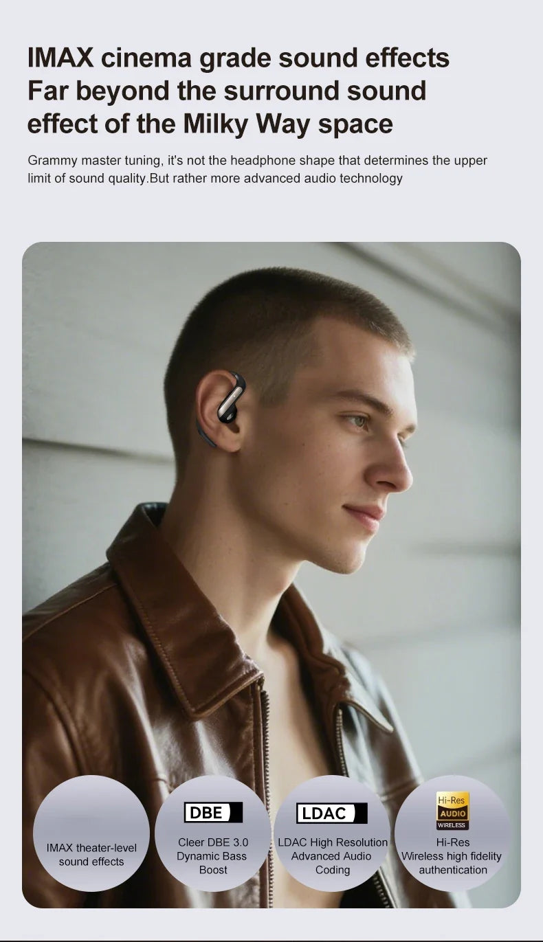 Translation AI Earbuds With Noise Canceling Ear Hook Sports