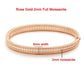 2mm Moissanite Bracelet 18K Gold Plated Tennis Bangle