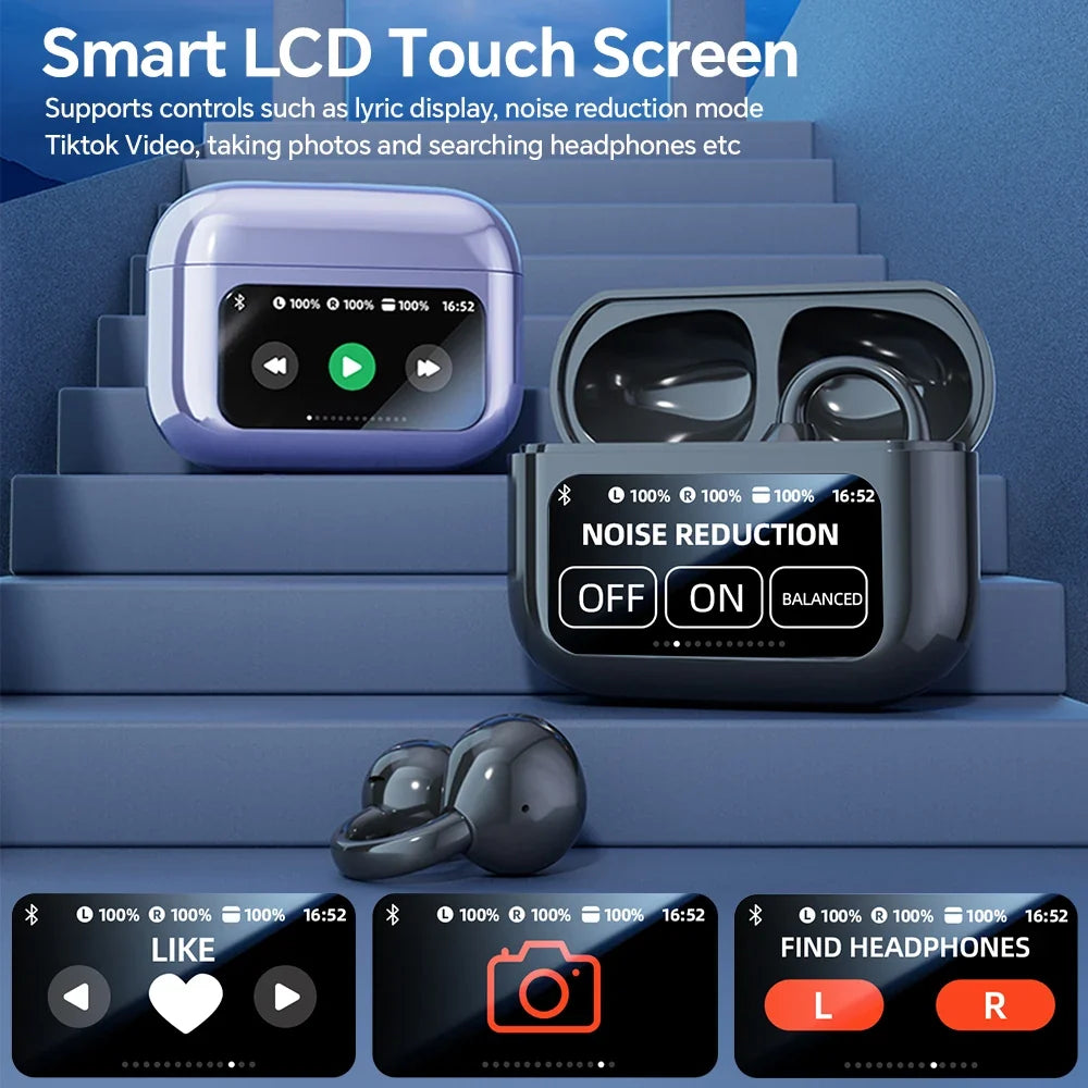Cordless Translator Earbuds Touch Screen Case 144 Languages