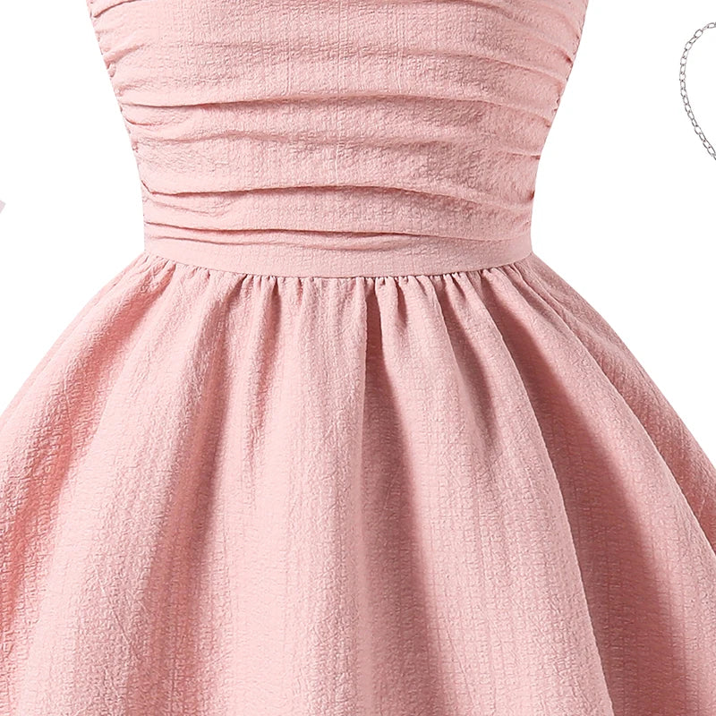 Light Girls' Dress - Tiered Sling Dress, Polyester Elastane, For Birthday Party, Pageant, Communion
