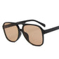 Oversized Vintage Sunglasses Women Retro Big Frame Square Glasses with Pouch Black Yellow