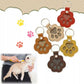 Hair Pet Keychain Paw Pendant PU Leather Hair Holder