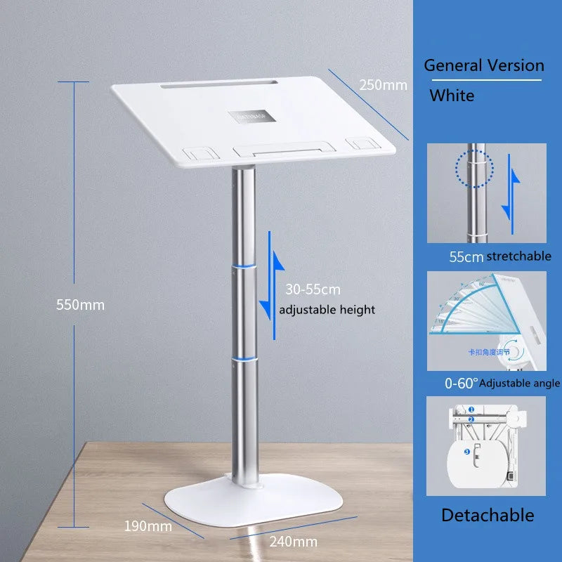 Flexible Aluminum Laptop Stand & Accessories - Travel-Friendly Cooling Bracket for MacBook, Tablet