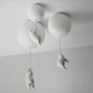Ceiling LED Light Warm Cartoon Bear Design Kids Bedroom Ceiling Lamp Fall 2025 Cozy Nightlight Decor