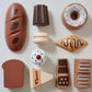 Kids Wooden Kitchen Playset with Cutting Food Accessories - Fruits, Vegetables & Bakery Toys