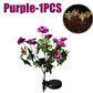 Flower Solar Lights Garden Decor LED Azalea Flowers Outdoor Yard Path Lighting 2026 Holiday Decor Gift Idea
