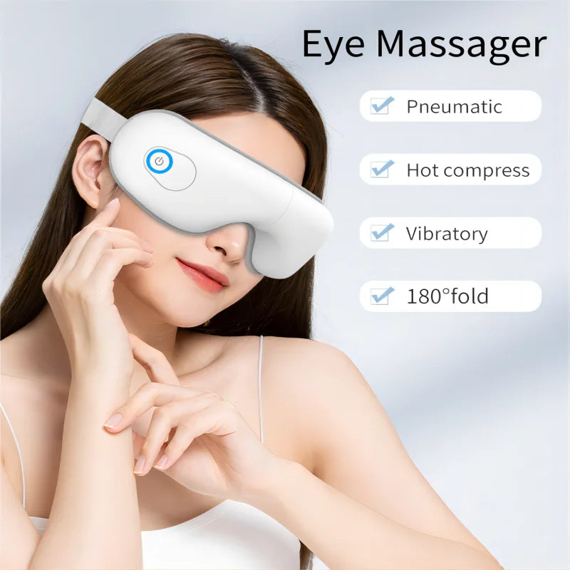 Massager Eye Foldable With Heat And Bluetooth Music Sleep Aid For Eye Strain 2026 Trend